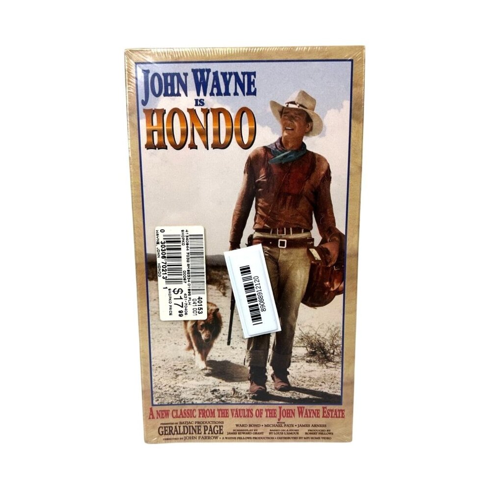 HONDO John Wayne VHS NEW Factory Sealed 1950s Western Movie
